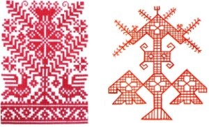 Diafragme păgâne slavice, simboluri ale ornamentelor slave, adică