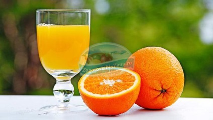Suc de portocale pentru rețete de aur de iarnă cu fotografie