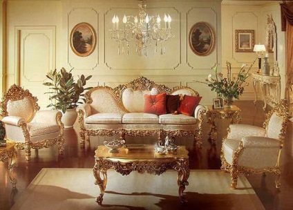 Interioare moderne Rococo, o casă preferată