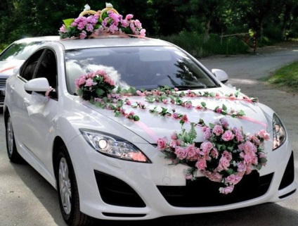 Nunta cortege decoratiuni neobisnuite pe masina