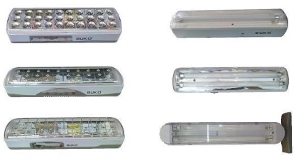 Lampă cu caracteristici de urgență LED, tipuri, instalare
