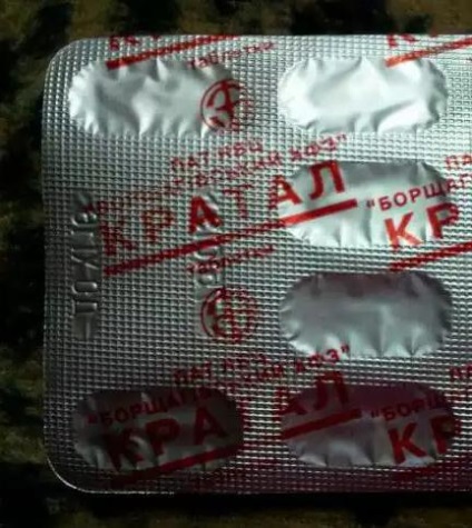 Tabletta Kratal használati utasítást, az ár és vélemények