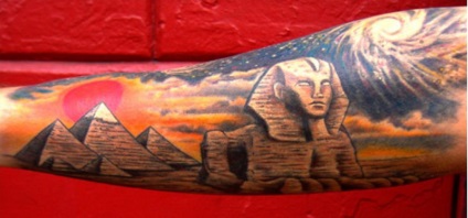 Sticla de sfinx - semnificație, schițe și fotografii pentru tatuaje