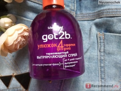 Protecție termică pentru spray de păr schwarzkopf got2b fier - 