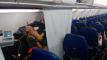 Transportul, transportul pacienților cu avionul în pat