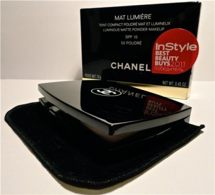 Solid fin - un ton compac tonal de pulbere chanel mat lumiere, o nuanta de 50 pound (inlocuit