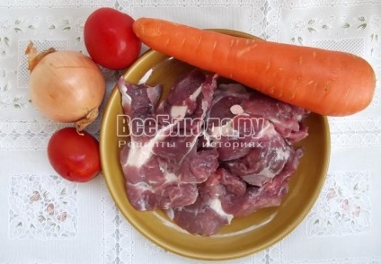 Melcii din aluat cu ceapa cu carne in sos, reteta cu fotografie, toate felurile de mancare