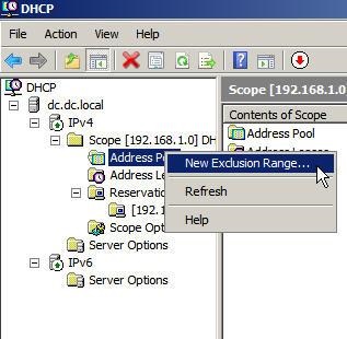 Instalarea și configurarea serverului dhcp în serverul Windows 2008, pentru administratorul de sistem
