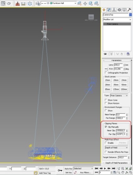 Vizualizarea planului 3D al unei premise fără un plafon