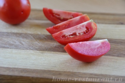 Tomatos aperitiv cu salata de brânză și creveți - restaurant acasă