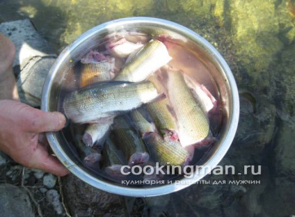 Fried grayling - gătit pentru bărbați