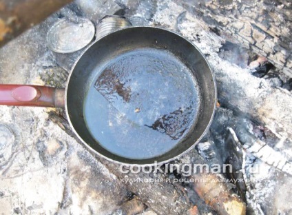 Fried grayling - gătit pentru bărbați