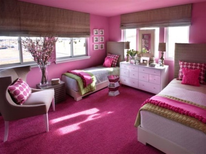 35 elegáns szobák a lányok rózsaszín