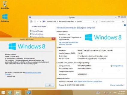 Az aktiválás a Windows 8