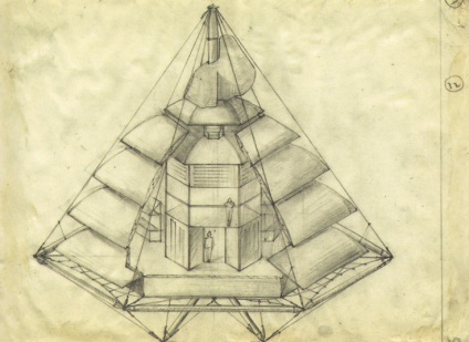 Arhitect și inginer Richard Bacminster Fuller polyhedron ca preconcepție