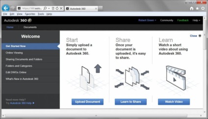 Autodesk 360 - serviciu cloud pentru autocad 2013