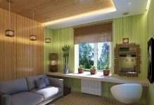 Bamboo imagine de fundal în interior, sub bambus, cum să lipici, video cu o imagine, adeziv pentru coloana vertebrală a țesăturii