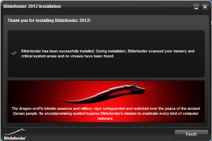 Bitdefender Total Security 2012 építmények