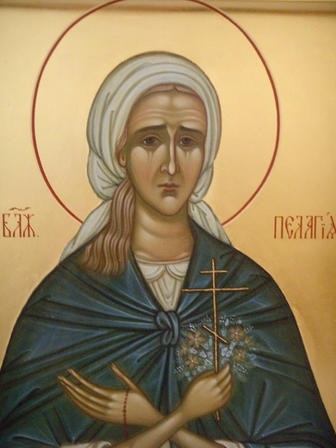 Binecuvântată Pelageya Diveevskaya († 1884), templul Sfântului Nicolae, arhiepiscop al lumii Lycia,