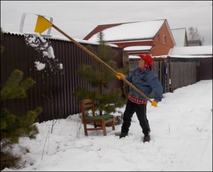 Curățați zăpada de pe acoperiș - blog legostayev și ko casă și meșteșuguri pentru țară