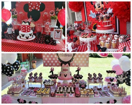 Ziua de naștere în stilul minnie Mouse idei, decorare, jocuri