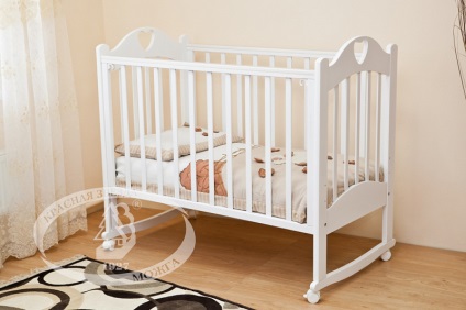 Crib roșu ljubasha cu-635 scaun rotirea roți 120x60 cm - cumpara in Moscova