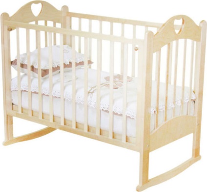 Crib ljubasha roșu stea cu-635 scaun rotirea roți 120x60 cm - cumpăra în moscow