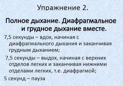 Gimnastica respiratorie cu stenocardie - de bază, buteyko, de la yoga