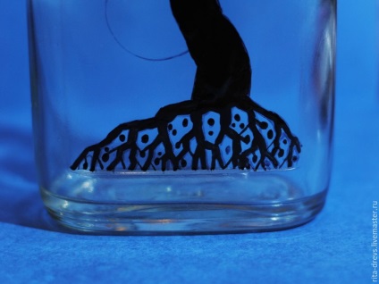 Tree of Life sticla de vopsea cu vopsele acrilice - târg de maeștri - manual, manual