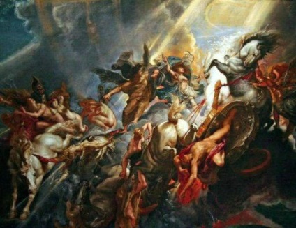 Phaeton, fia Helios, Zeusz csapott le a szekérben a nap, az ősi istenek és hősök