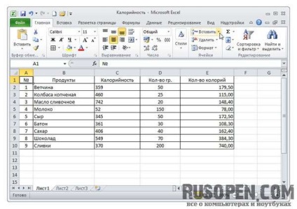Formatele de tabel în Excel