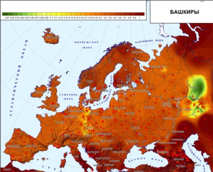 Relația genetică dintre Moksha, Erzya, Chuvash, tătarii din Kazan, Mishars, Bashkirs