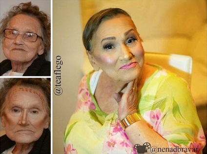Glamour machiaj de bunica de 80 de ani a devenit o senzație reală de Internet
