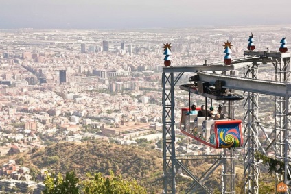 Muntele Tibidabo din barcelona și parcul de distracții Tibidabo