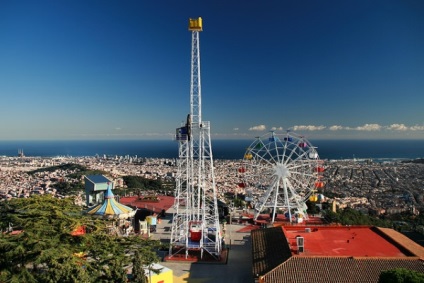 Muntele Tibidabo din barcelona și parcul de distracții Tibidabo