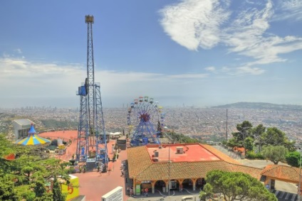 Muntele Tibidabo din parcul de distracții din Barcelona, ​​programul de lucru, cum să obțineți