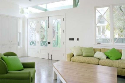 Interiorul în verde - în casă vom aduce picături de prospețime elegantă