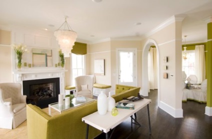 Interiorul în verde - în casă vom aduce picături de prospețime elegantă