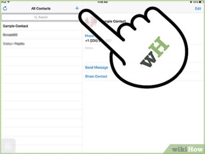 Cum să adăugați un contact la atingerea iPod