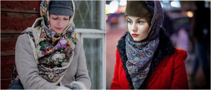 Cum de a lega frumos o eșarfă în imagini de iarna 10 modă