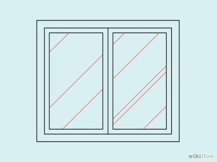 Cum de a desena o fereastră de sticlă