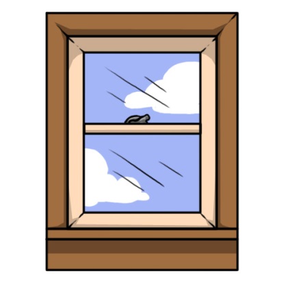 Cum de a desena o fereastră de sticlă