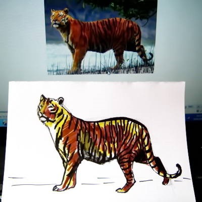Cum de a desena un tigru într-un creion pas cu pas