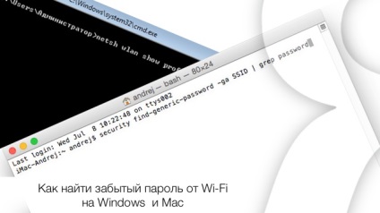 Cum să găsiți parola uitată din rețeaua wi-fi pe ferestre și mac, știri Apple