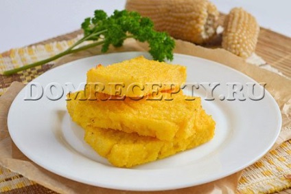 Cum să gătești o polenta din corn de porumb - o rețetă cu o fotografie