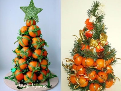 Hogyan készítsünk egy karácsonyfa mandarint