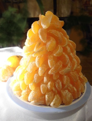 Hogyan készítsünk egy karácsonyfa mandarint