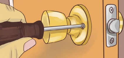 Cum să scoateți mânerul ușii ușii interioare