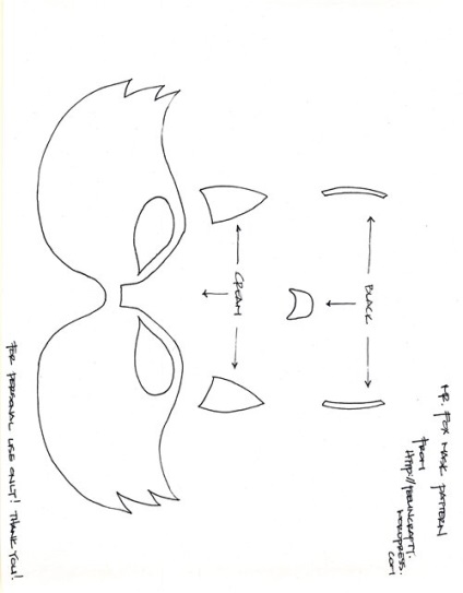 Cum să coaseți o mască de vulpe cu propriile mâini