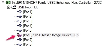 Hogyan talál információt USB hubok és kikötők